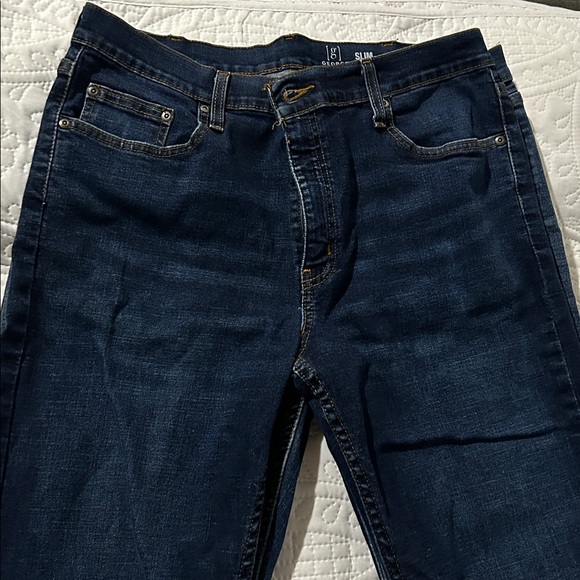 George Men's Dark and Light Blue Slim Jeans Sz:36x32 (3 pairs) - Picture 6 of 15